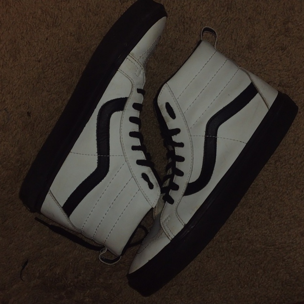 Vans Skate Hi Size 7.5/9 Black/White - Picture 4 of 11